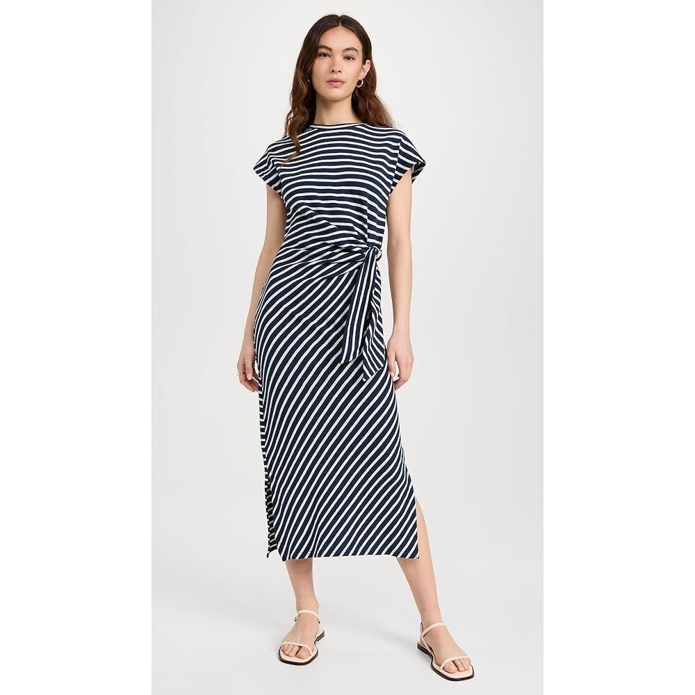 Apiece Apart Women's Vanina Cinched Waist Dress striped, nautical